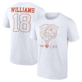Caleb Williams Chicago Bears Outline Player T-Shirt - White outlet