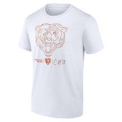 Caleb Williams Chicago Bears Outline Player T-Shirt - White outlet