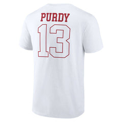 Brock Purdy San Francisco 49ers Outline Player T-Shirt - White online