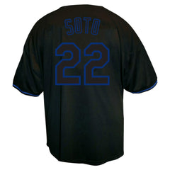 Juan Soto New York Mets Profile Big & Tall Pop Fashion Jersey Black