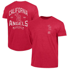 Los Angeles Angels Champion Vintage 3-Hit Tri-Blend T-Shirt Red