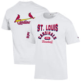 St. Louis Cardinals Champion 3-Hit Jersey T-Shirt White
