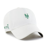 New York Mets Elevated Greens Clean Up Adjustable Hat White