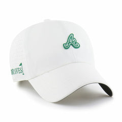 Atlanta Braves Elevated Greens Clean Up Adjustable Hat White