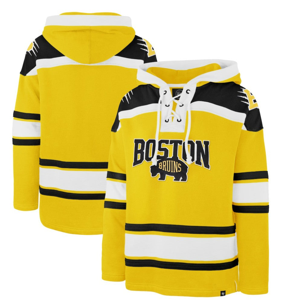 Boston Bruins '47 2026 NHL Stadium Series Superior Lacer Hoodie - Gold Hoodies