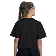 Carolina Panthers Starter Women's Rhinestone Sprinkle Boxy Cropped T-Shirt - Black online