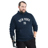 New York Yankees G-III Sports by Carl Banks Adaptive Lockup Fleece Hoodie Navy