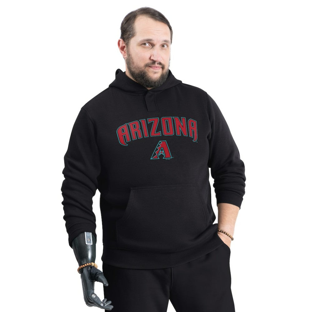 Arizona Diamondbacks G-III Sports by Carl Banks Adaptive Lockup Fleece Hoodie Black