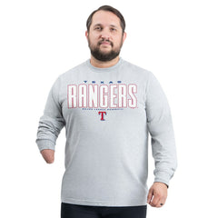 Texas Rangers G-III Sports by Carl Banks Adaptive Long Sleeve T-Shirt Gray