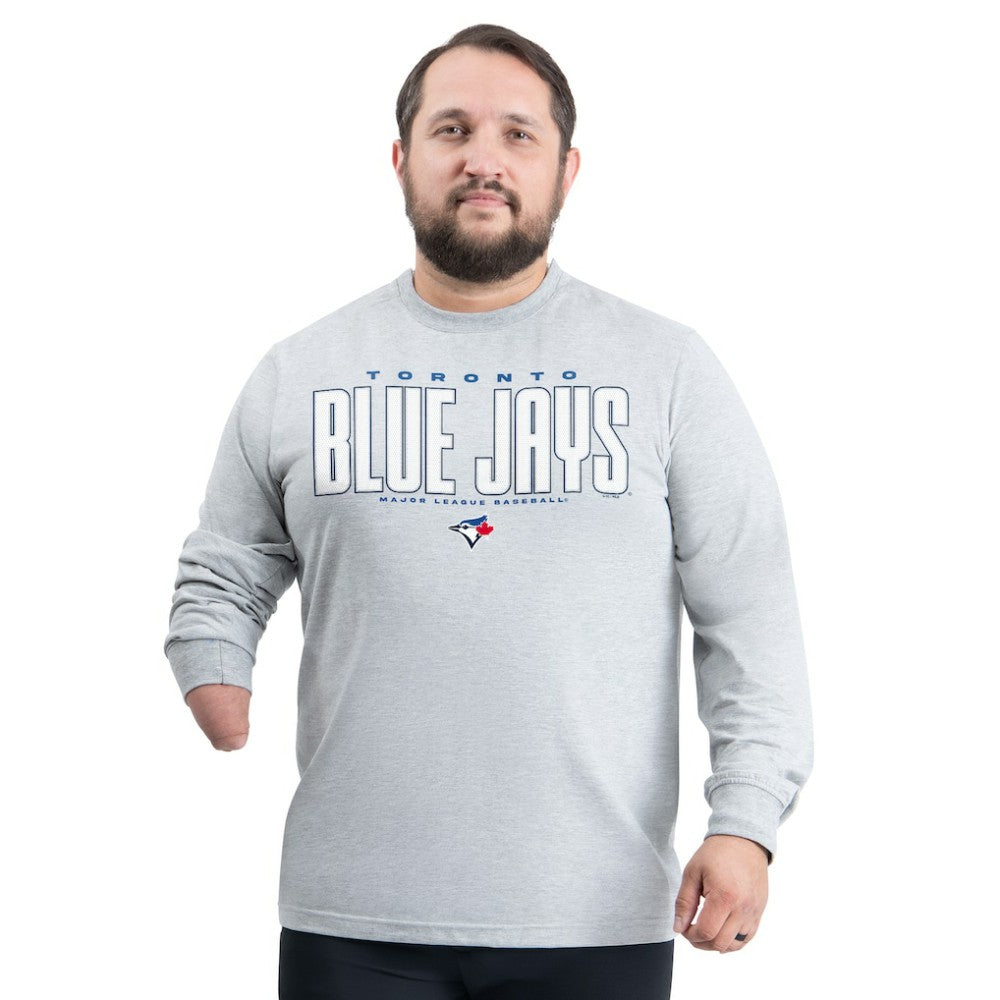 Toronto Blue Jays G-III Sports by Carl Banks Adaptive Long Sleeve T-Shirt Gray