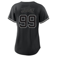 Aaron Judge New York Yankees Profile Women's Plus Size Player Name & Number Fashion Jersey Black