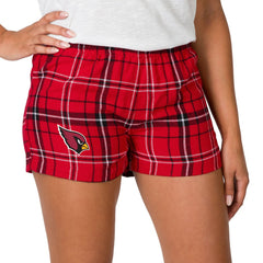 Arizona Cardinals Concepts Sport Women's Ultimate Flannel Shorts - Red/Black sale