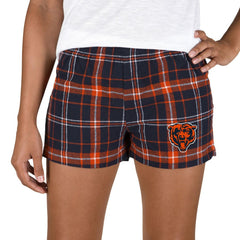 Chicago Bears Concepts Sport Women's Ultimate Flannel Shorts - Navy/Orange on sale