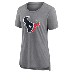 Houston Texans Women's Heritage Custom Name & Number Tri-Blend T-Shirt - Gray cheap