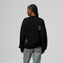 Philadelphia Flyers Mitchell & Ness Women's Vintage Crewneck Sweatshirt - Black Sweatshirts