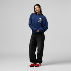 New York Rangers Mitchell & Ness Women's Vintage Crewneck Sweatshirt - Blue Sweatshirts