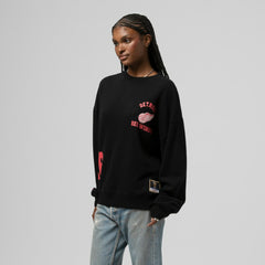 Detroit Red Wings Mitchell & Ness Women's Vintage Crewneck Sweatshirt - Black Sweatshirts
