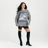 Indianapolis Colts Gameday Couture Women's Oversized Sweet Victory Corded Sweatshirt - Gray online