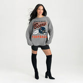 Chicago Bears Gameday Couture Women's Oversized Sweet Victory Corded Sweatshirt - Gray for sale