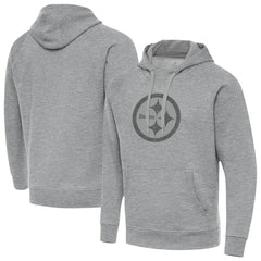 Pittsburgh Steelers Antigua Victory Hoodie - Heather Gray for sale