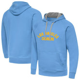 Los Angeles Chargers Antigua Victory Hoodie - Powder Blue online