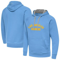 Los Angeles Chargers Antigua Victory Hoodie - Powder Blue online