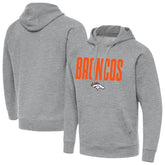 Denver Broncos Antigua Victory Hoodie - Heather Gray discount