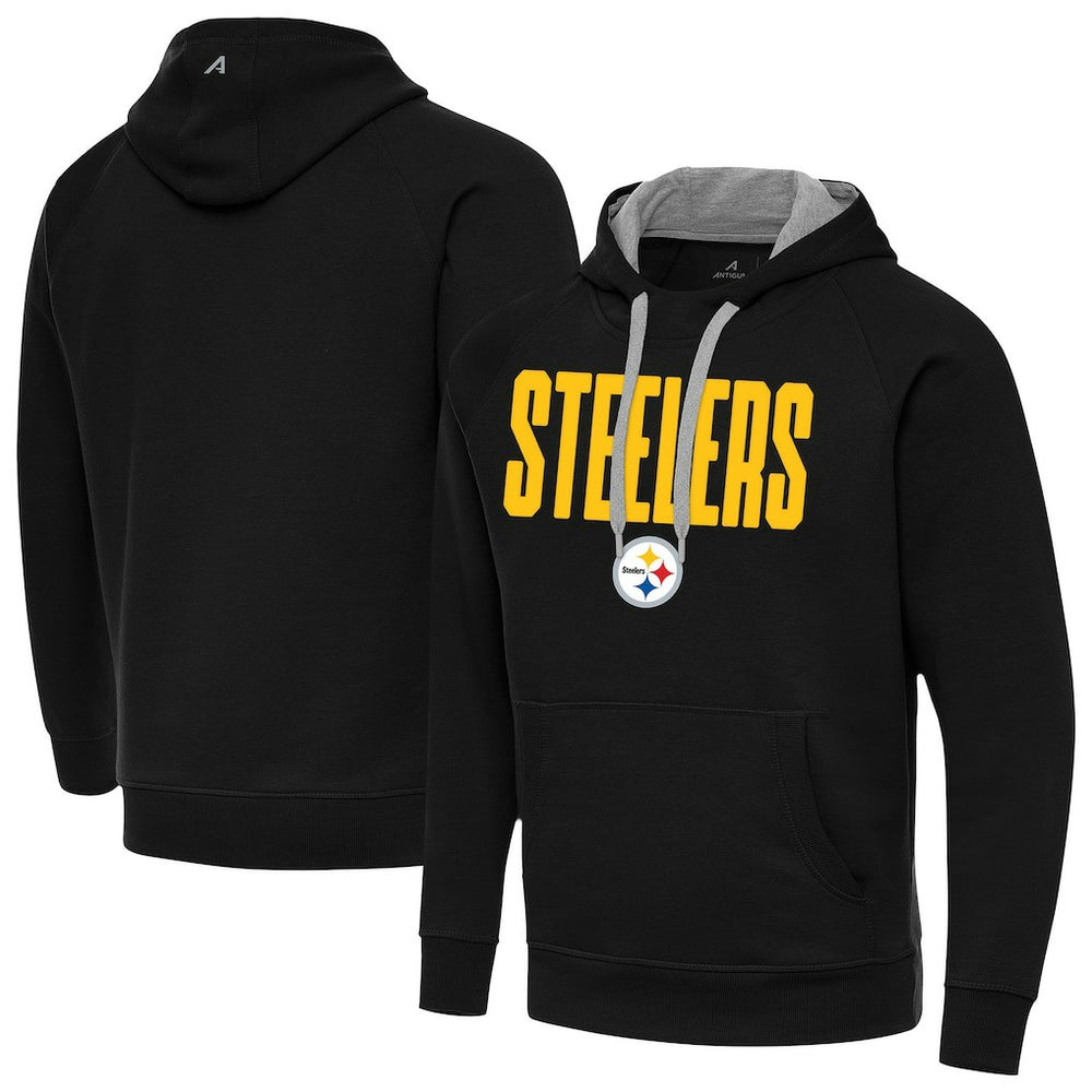 Pittsburgh Steelers Antigua Victory Hoodie - Black cheap