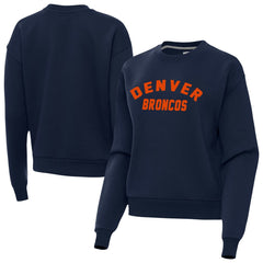 Denver Broncos Antigua Women's Victory Sweatshirt - Navy on sale