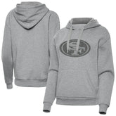 San Francisco 49ers Antigua Women's Victory Hoodie - Heather Gray for sale