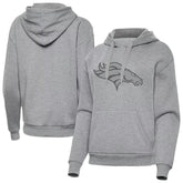 Denver Broncos Antigua Women's Victory Hoodie - Heather Gray cheap