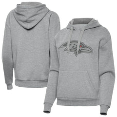 Baltimore Ravens Antigua Women's Victory Hoodie - Heather Gray cheap