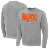 Denver Broncos Antigua Victory Sweatshirt - Heather Gray discount