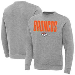 Denver Broncos Antigua Victory Sweatshirt - Heather Gray discount