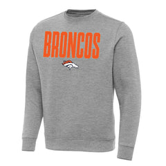 Denver Broncos Antigua Victory Sweatshirt - Heather Gray discount