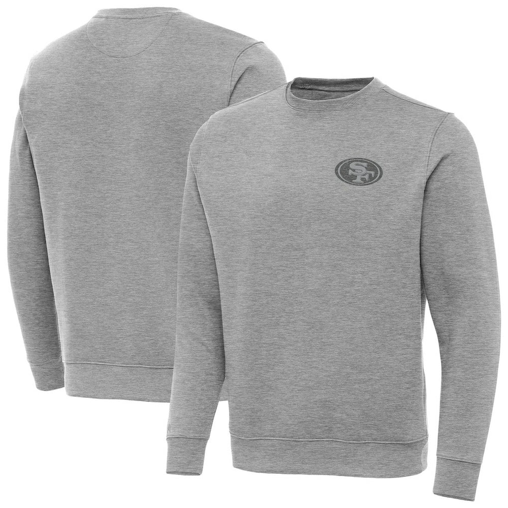 San Francisco 49ers Antigua Victory Sweatshirt - Heather Gray discount