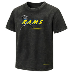 Los Angeles Rams EQUIHUA Retro T-Shirt - Black sale
