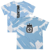 Argentina National Team Vive La Fete Infant Paint Brush T-Shirt for sale - Light Blue