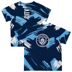 Manchester City Vive La Fete Infant Paint Brush T-Shirt Discount - Navy