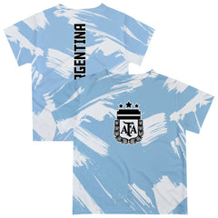 Argentina National Team Vive La Fete Toddler Paint Brush T-Shirt for sale - Light Blue