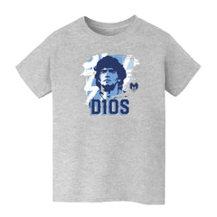 Diego Maradona Argentina National Team Vive La Fete Youth D10S T-Shirt - Gray cheap