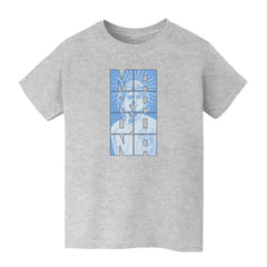 Diego Maradona Argentina National Team Vive La Fete Youth Portrait T-Shirt for sale - Gray