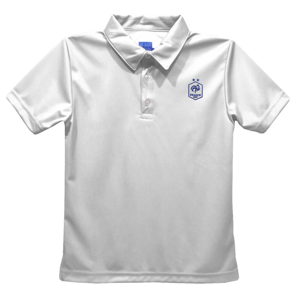 France National Team Vive La Fete Toddler Solid Polo for sale - White