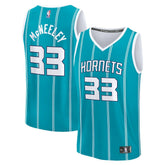 Liam McNeeley Charlotte Hornets Fast Break Replica Jersey - Teal - Icon Edition on sale