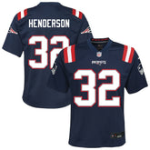 TreVeyon Henderson New England Patriots Youth Team Game Jersey - Navy online