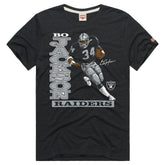 Bo Jackson Las Vegas Raiders Homage Unisex Retired Player Classic Caricature T-Shirt - Charcoal outlet