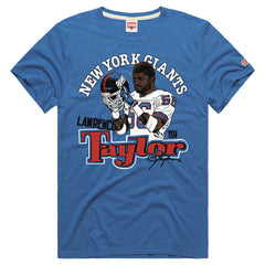 Lawrence Taylor New York Giants Homage Unisex Retired Player Classic Caricature Tri-Blend T-Shirt - Royal sale