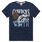 Emmitt Smith Dallas Cowboys Homage Unisex Retired Player Classic Caricature T-Shirt - Navy for sale