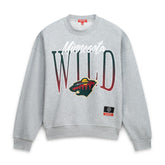Minnesota Wild Mitchell & Ness Women's Hockey Night Sweatshirt - Heather Gray Sweatshirts