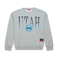 Utah Mammoth Mitchell & Ness Women's Hockey Night Sweatshirt - Heather Gray Sweatshirts